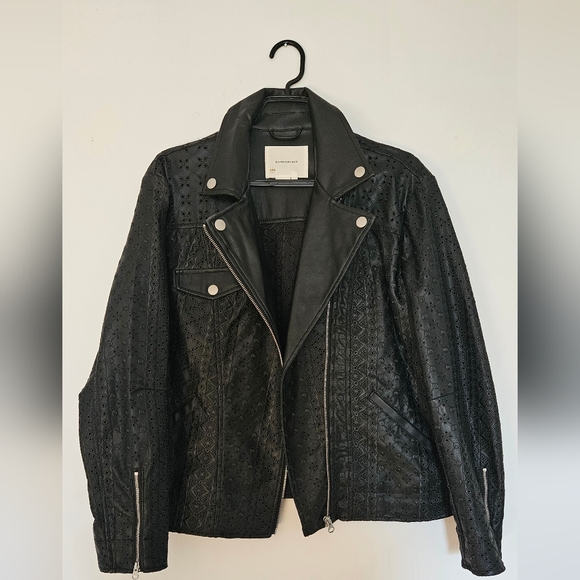 Anthropologie Leather Jacket NEW - Picture 1 of 7